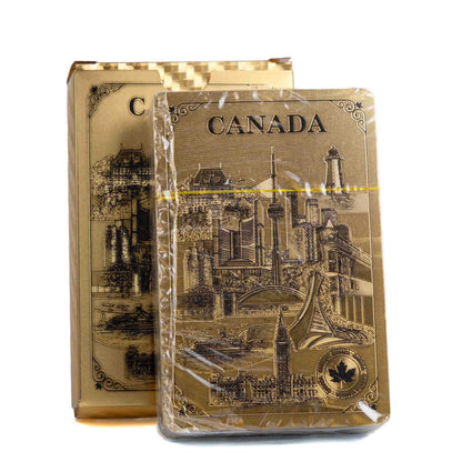Canada Playing Cards – Canadian Icons Gold Deck Unboxed