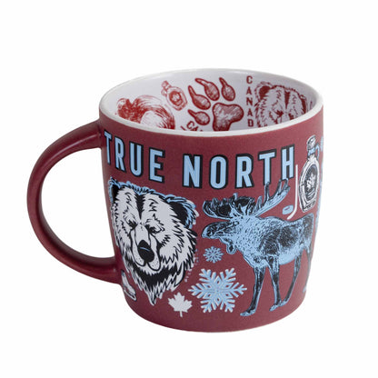 Canada True North Icons Mug - Red Front view