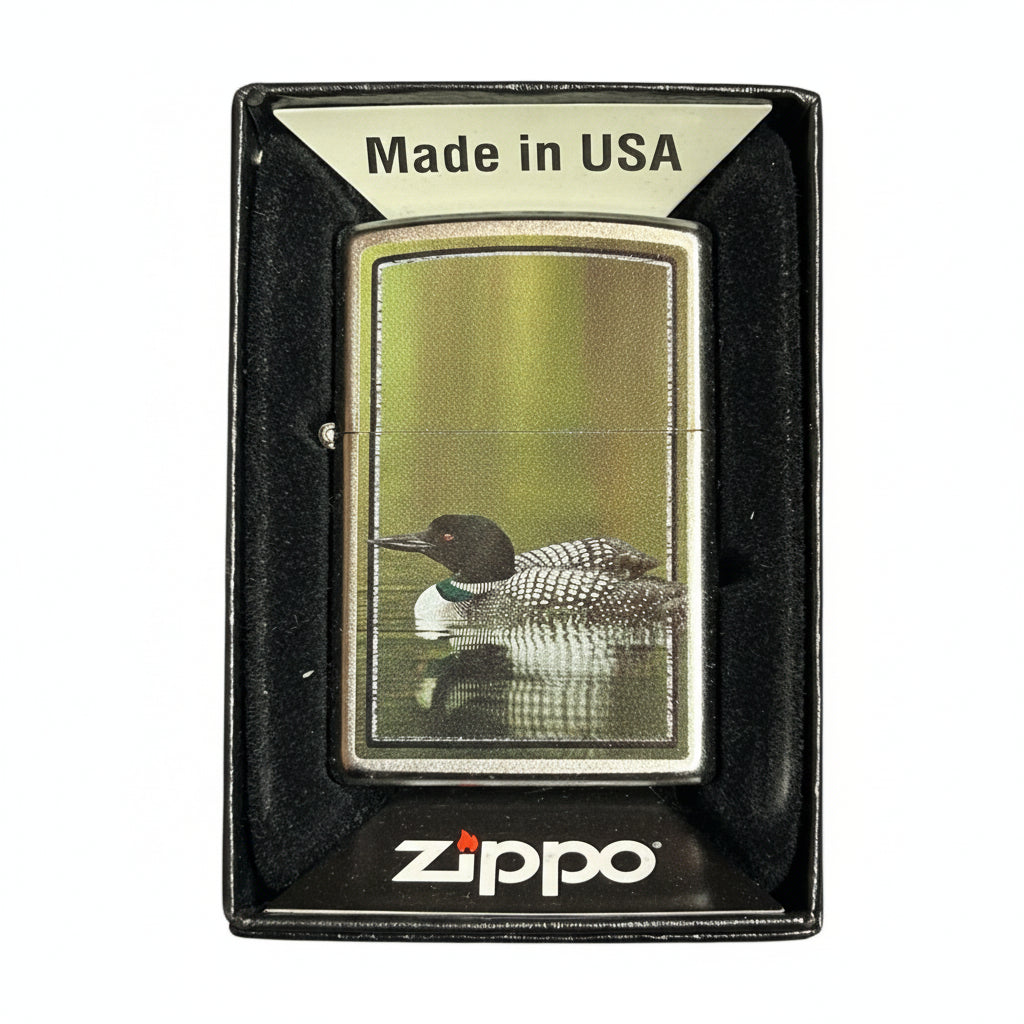 Canada Zippo Lighter - Loon on Water