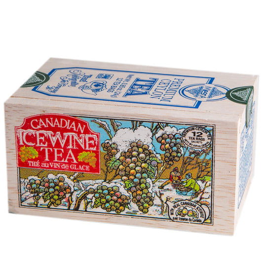 Canadian Ice Wine Tea in Wood Box - 12 tea bags