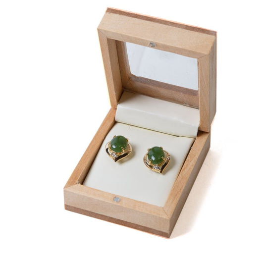Canadian Jade Fascination Stud Earrings