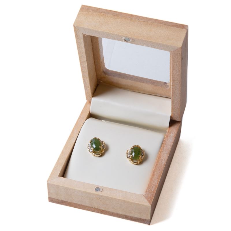 Canadian Jade Petit Stud Earrings