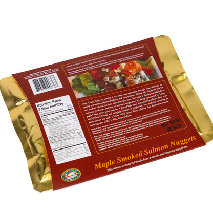 Nuggets de salmón real ahumado con arce silvestre canadiense, 113 g