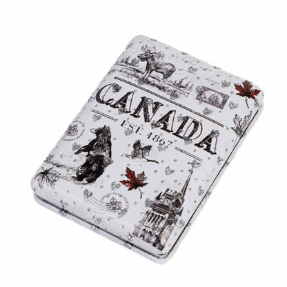 Canada Icons Glitter Compact Mirror
