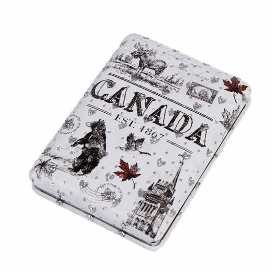 Canada Icons Glitter Compact Mirror