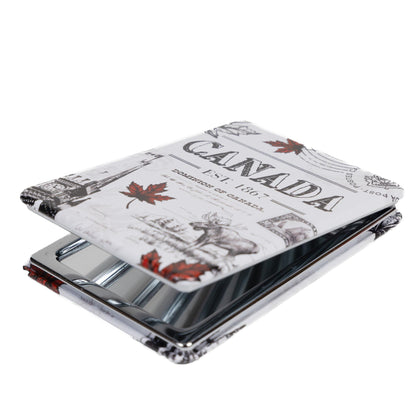 Canadian Icons with Maple Leaf Compact Mirror