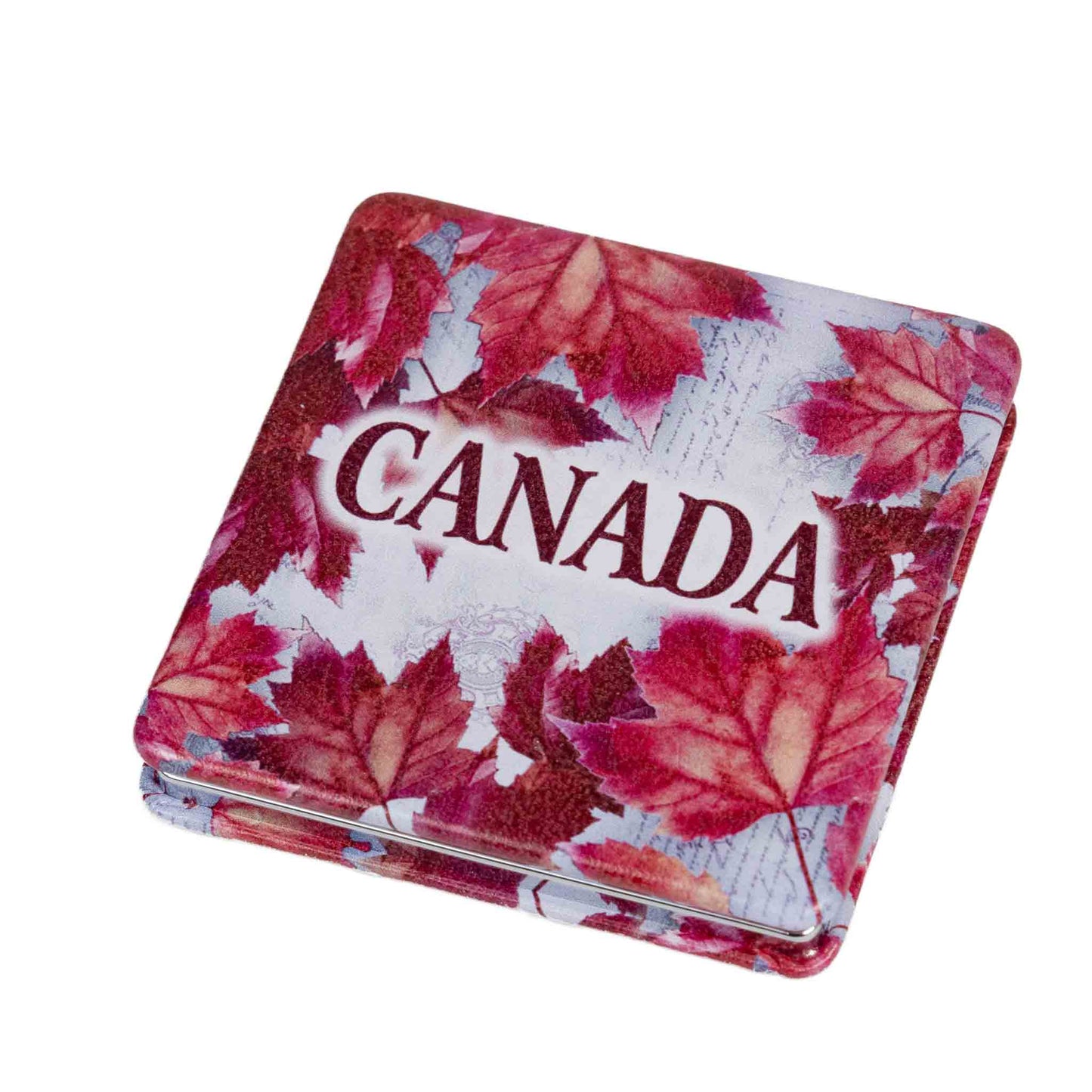Canadian Maple Leaves Compact Mirror