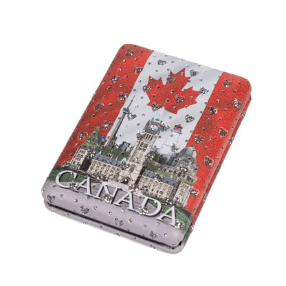 Canadian Flag and Parliament Building Compact Mirror