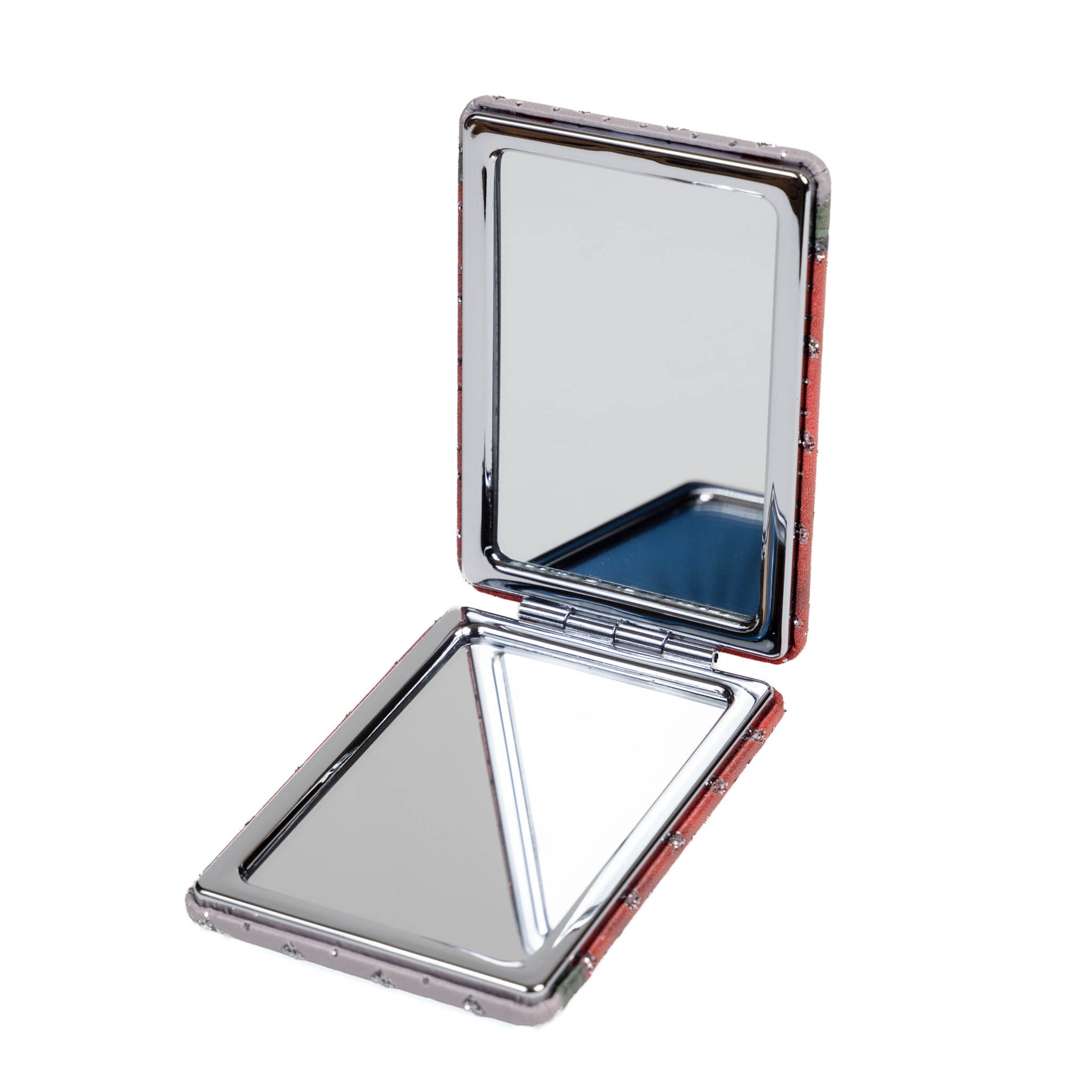 Canadian Flag and Parliament Building Compact Mirror open