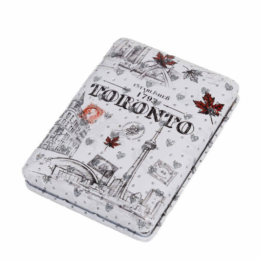 Toronto City Icons Glitter Compact Mirror