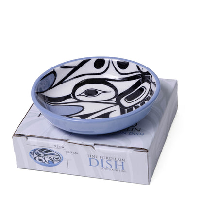 Fine Porcelain Dish - Hummingbird by Bill Helin with box 