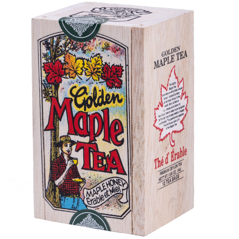 Golden Maple Tea in Wood Box - 12 tea bags