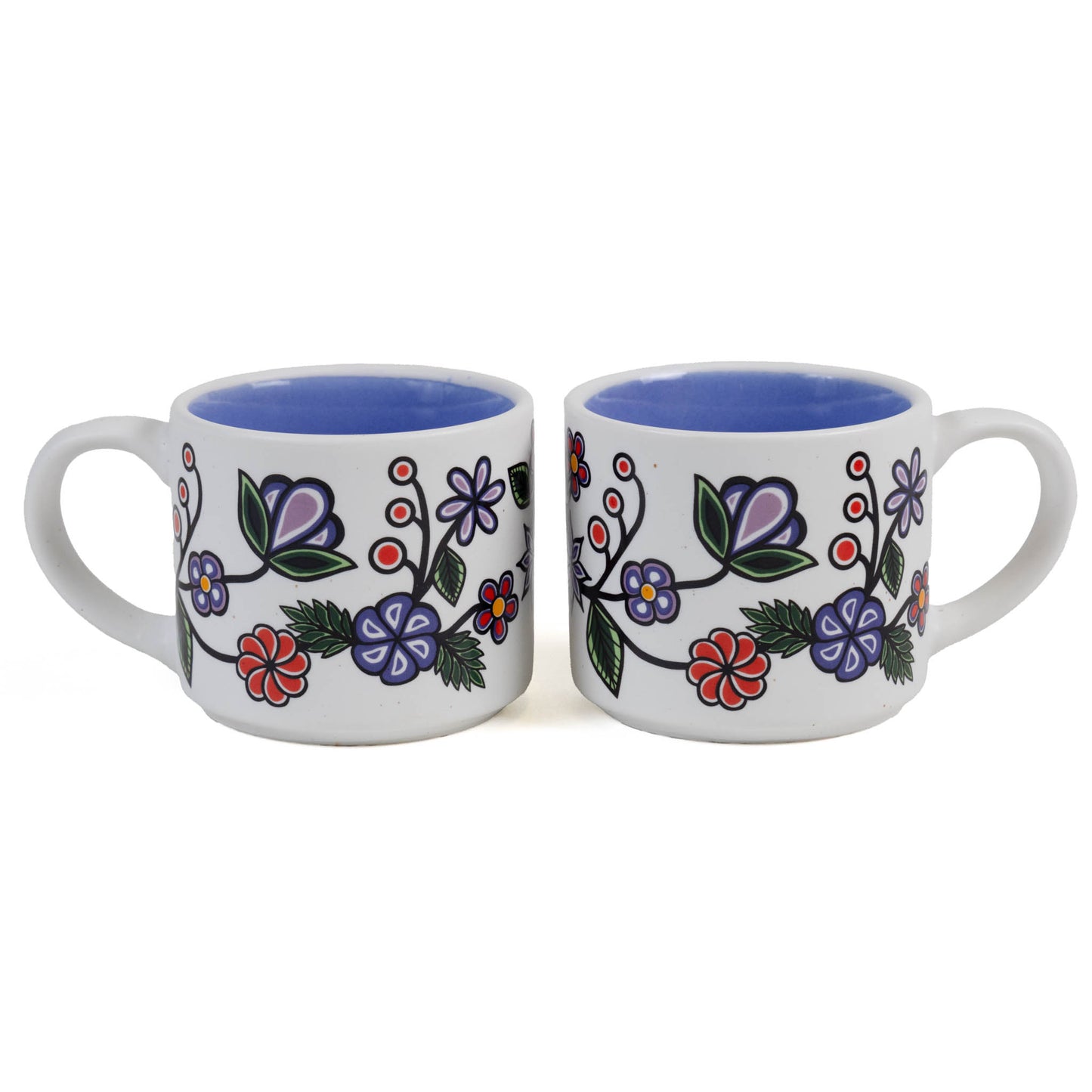 Indigenous Espresso Cup - Ojibwe Florals by Storm Angeconeb - Set of 2 unboxing