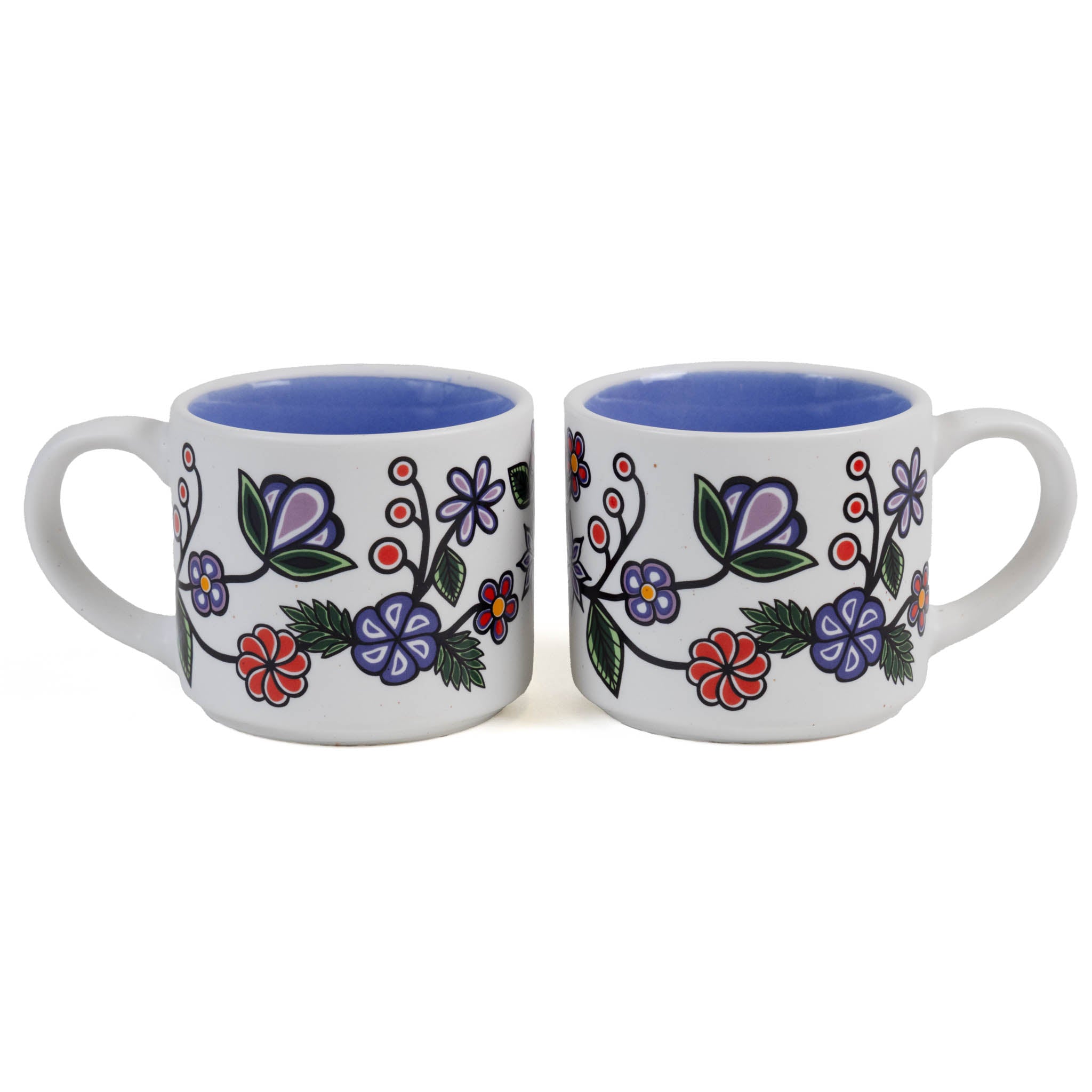 Indigenous Espresso Cup - Ojibwe Florals by Storm Angeconeb - Set of 2 unboxing