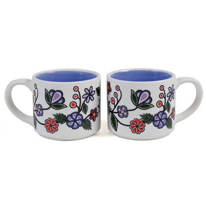 Indigenous Espresso Cup - Ojibwe Florals by Storm Angeconeb - Set of 2 unboxing