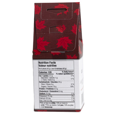 Jakeman's Maple Caramels - 130g Nutrition Facts