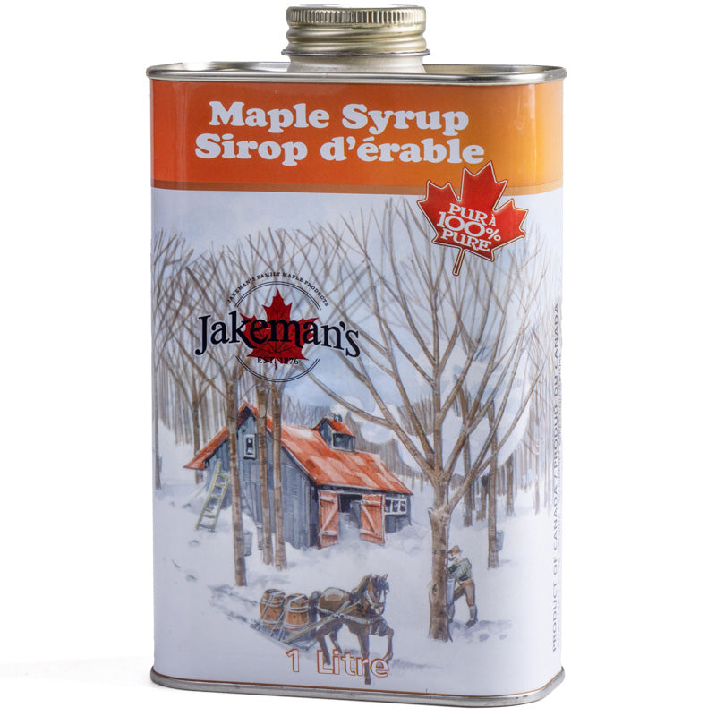 Jakeman's Pure Maple Syrup Canada Grade A Amber - 1L Tin Can