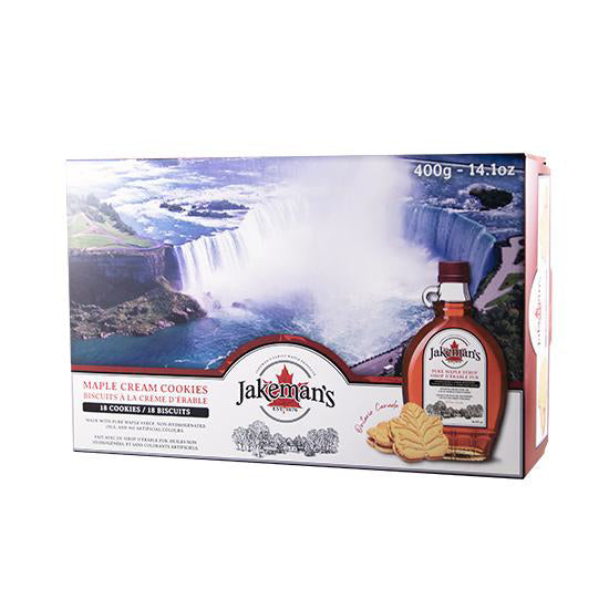 Jakeman's Maple Cream Cookies - 400g with Pure Maple Syrup - Niagara Falls Edition