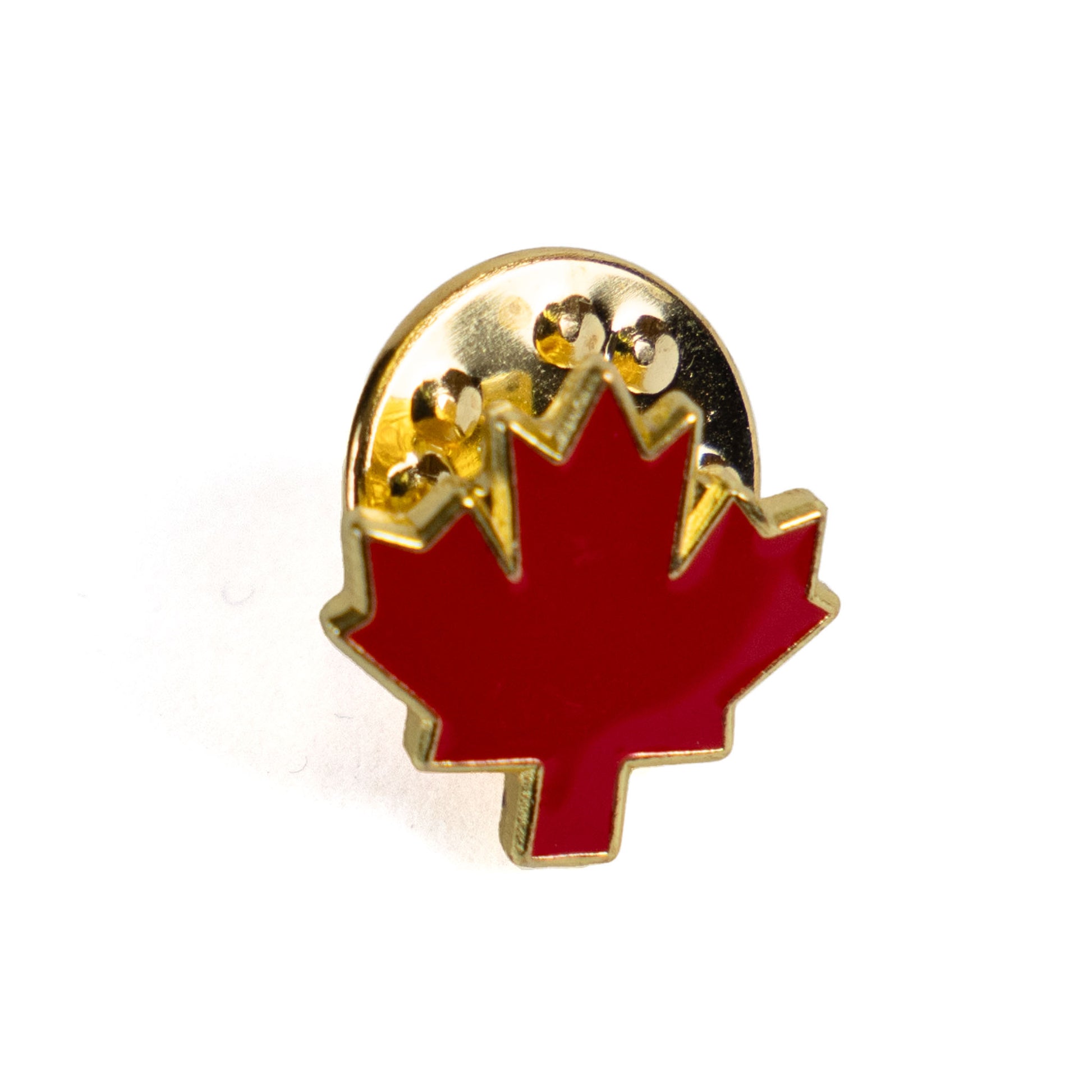 lapel pin red maple leaf