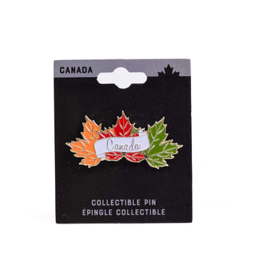 Pin de solapa: hojas de arce vibrantes