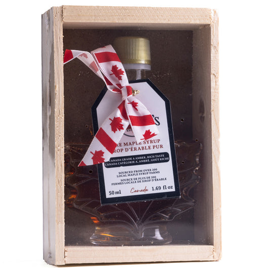 Paquete de regalo de 50 ml de jarabe de arce canadiense de grado A de color ámbar - Productos de arce de Jakeman