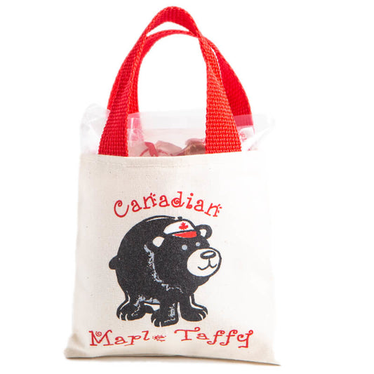 Maple Taffy in Black Bear Tote Bag