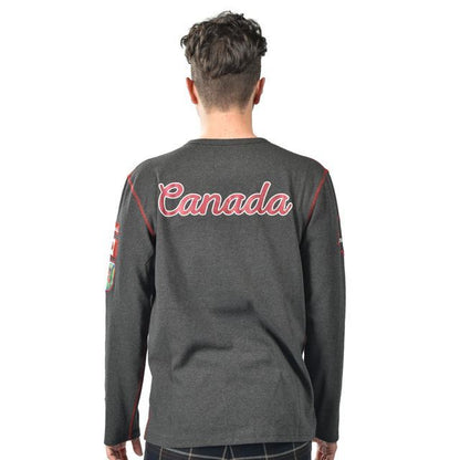 Vintage Canada Long Sleeve Shirt in Charcoal - Men’s