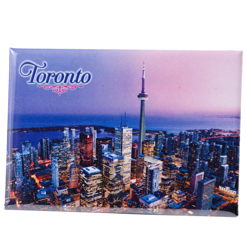 Photo Magnet Toronto Downtown Cityscape in Twilight Sky 2" x 3"