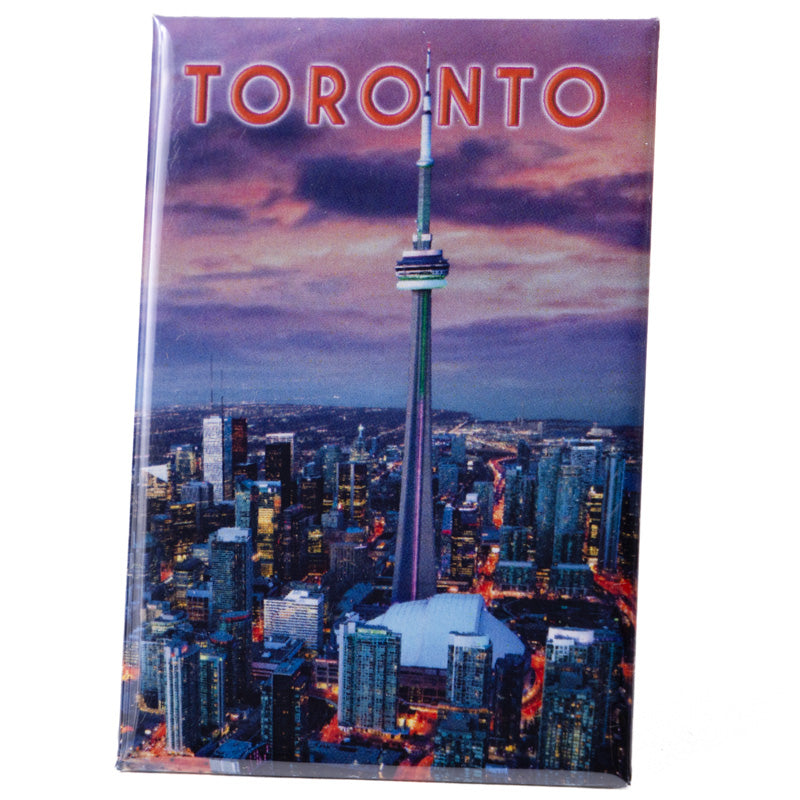 Photo Magnet Toronto Downtown with CN Tower at Dusk Sky 2" x 3"