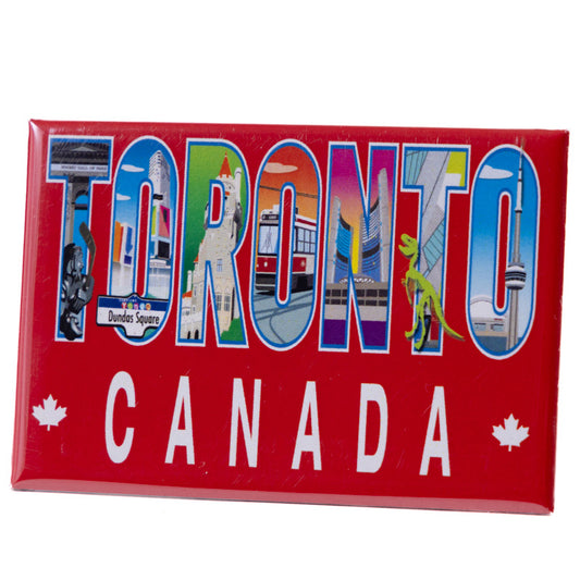 Photo Magnet Toronto Icons Illustration 2" x 3"