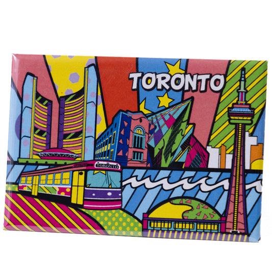 Photo Magnet - Toronto Landmarks Pop Art 2" x 3"