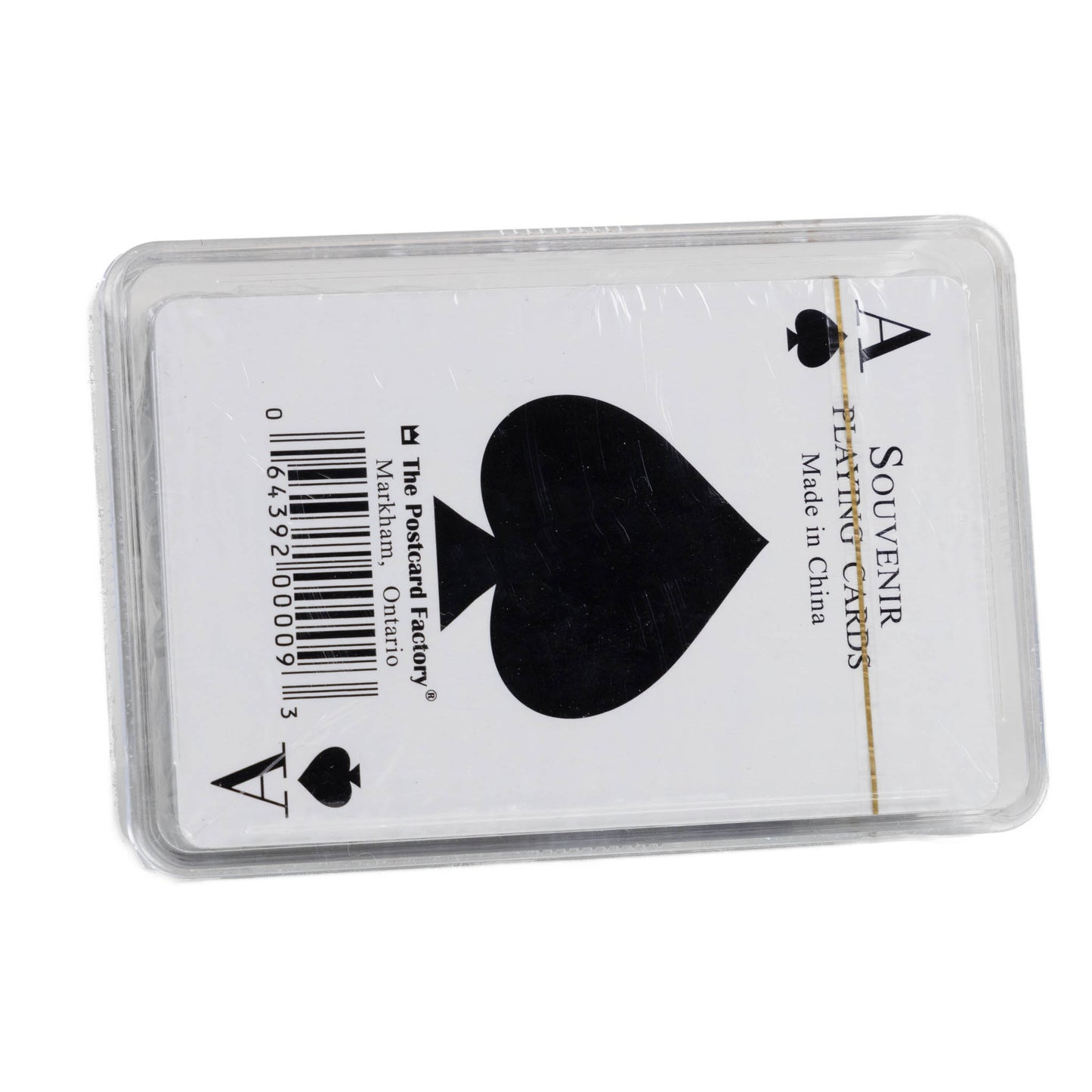 Playing card back view