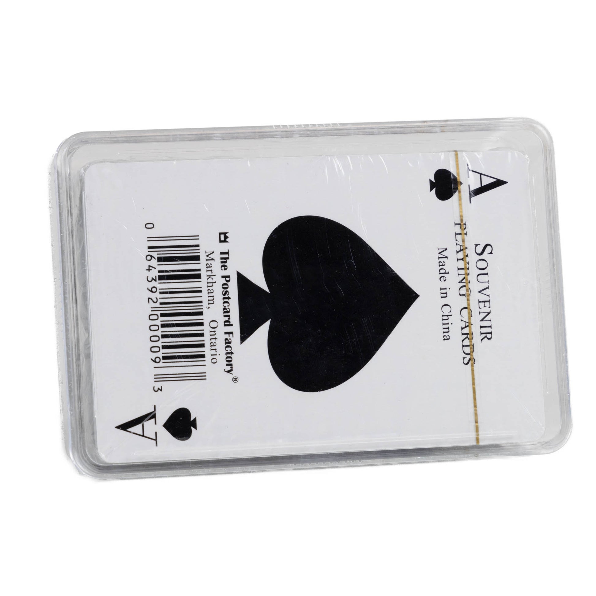 Playing card back view