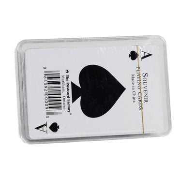 Playing card back view