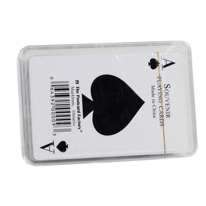 Playing card back view