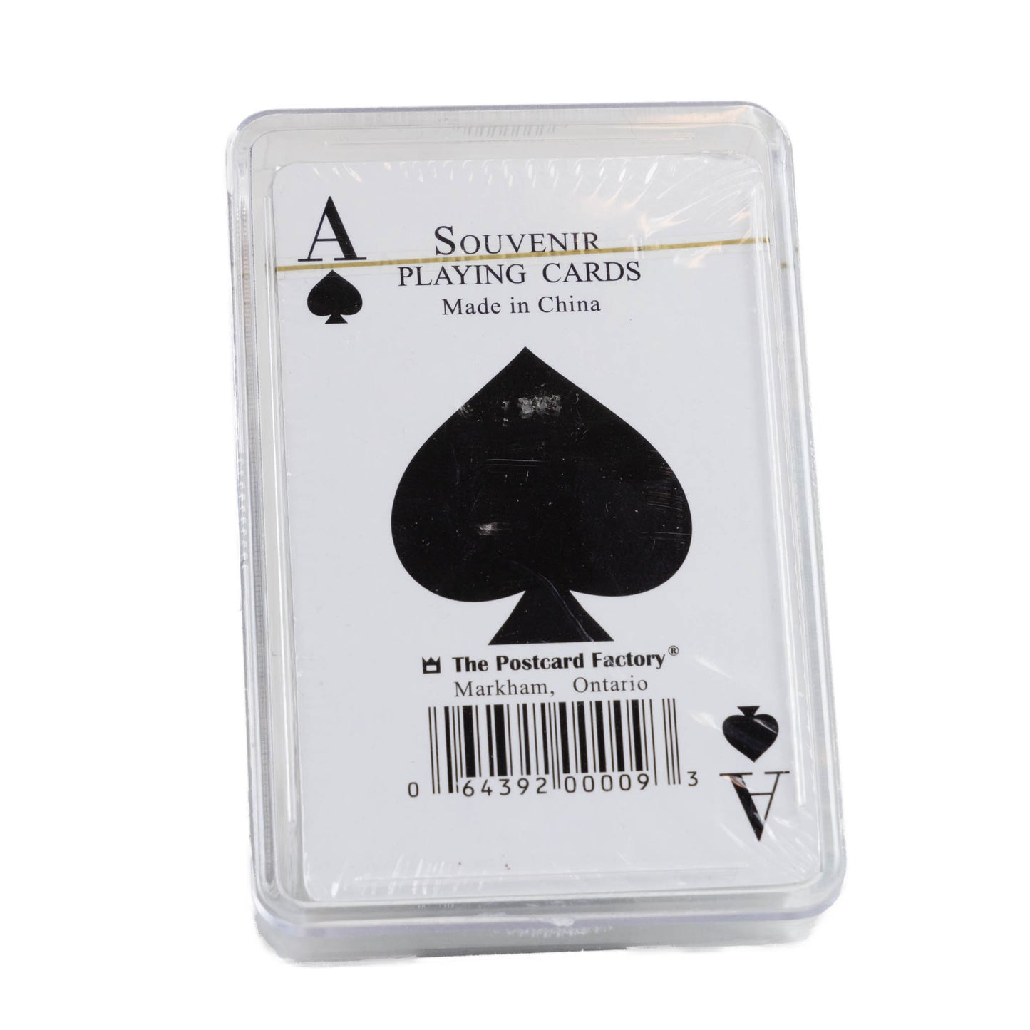 Playing card back view