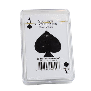 Playing card back view