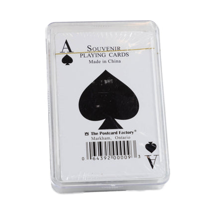 Playing card back view