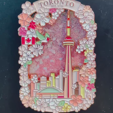 Toronto CN tower cherry blossom quicksand magnet video