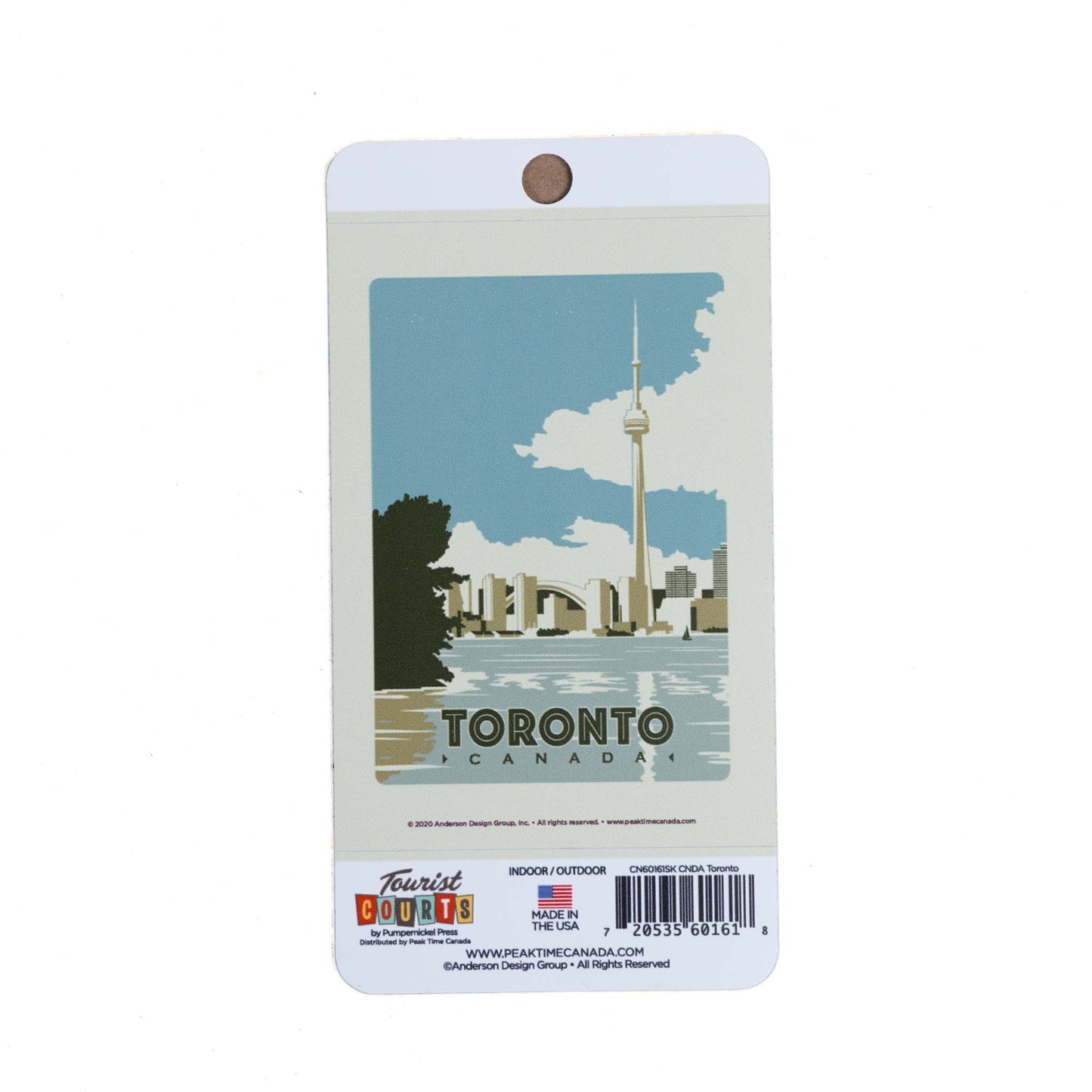 Retro Art Sticker - Toronto Skyline