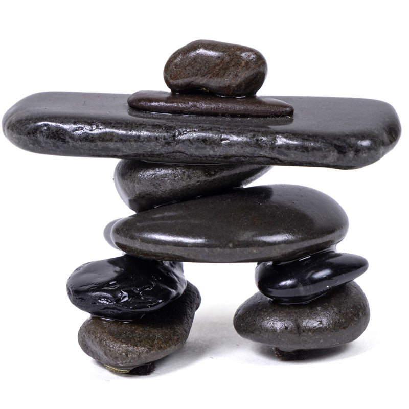 Indigenous Stone Inukshuk Statue