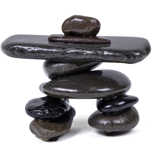 Indigenous Stone Inukshuk Statue
