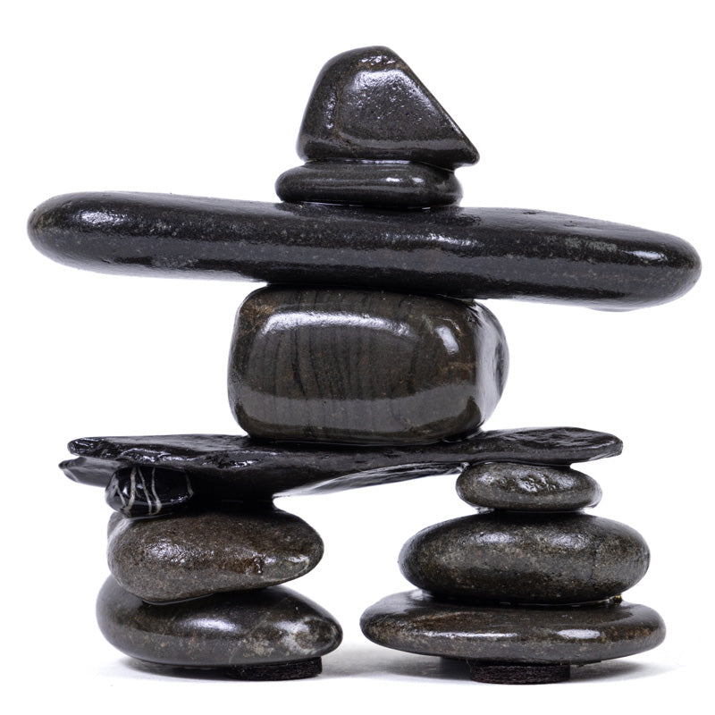 Indigenous Stone Inukshuk Statue