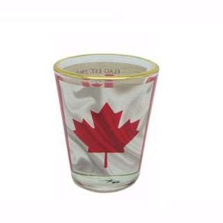 Canadian Flag Shooter Glass