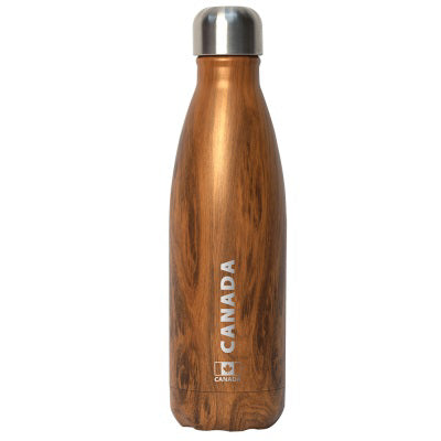 Stainless Steel Insulated Bottle - Teakwood Canada 17oz