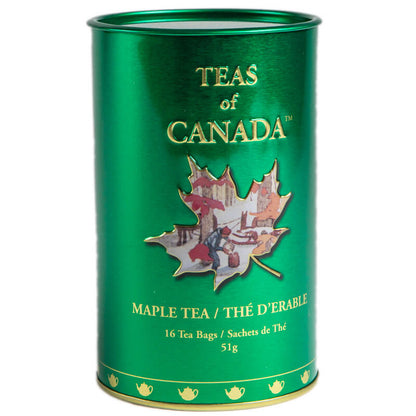 Teas of Canada Maple Tea in Tin Box 51g - 16 tea bags