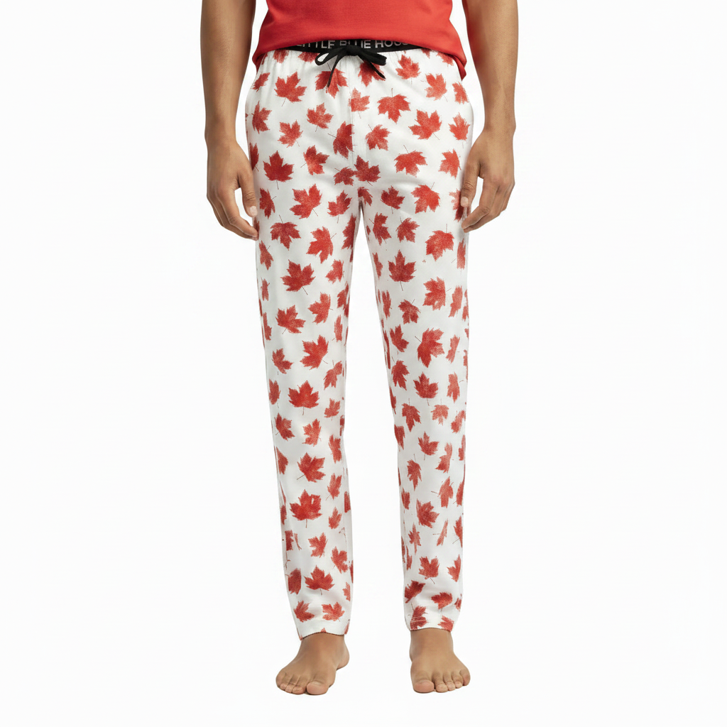 Canada Maple Leaf Men's Cotton Pajama Pants
