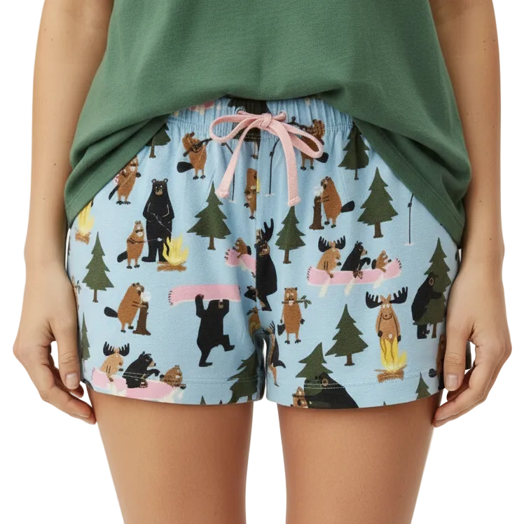 Canadian Life In The Wild Women's Sleep Shorts