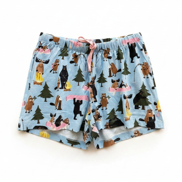 Canadian Life In The Wild Women's Sleep Shorts