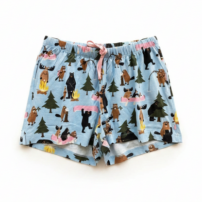 Canadian Life In The Wild Women's Sleep Shorts